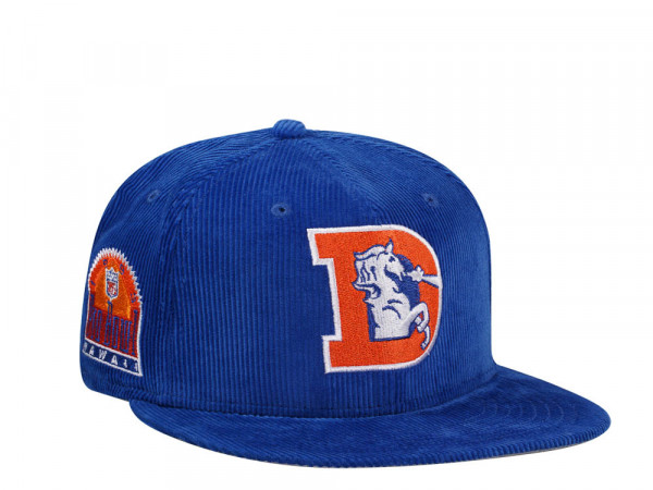 New Era Denver Broncos Pro Bowl Hawaii 1993 Throwback Cord Edition 59Fifty Fitted Cap