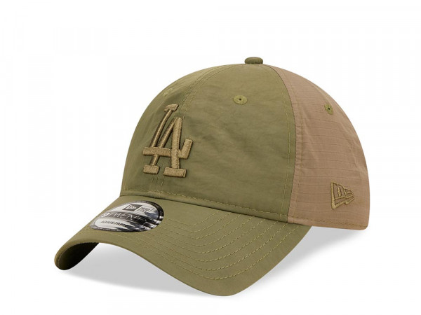 New Era Los Angeles Dodgers Multi Texture Olive 9Twenty Strapback Cap
