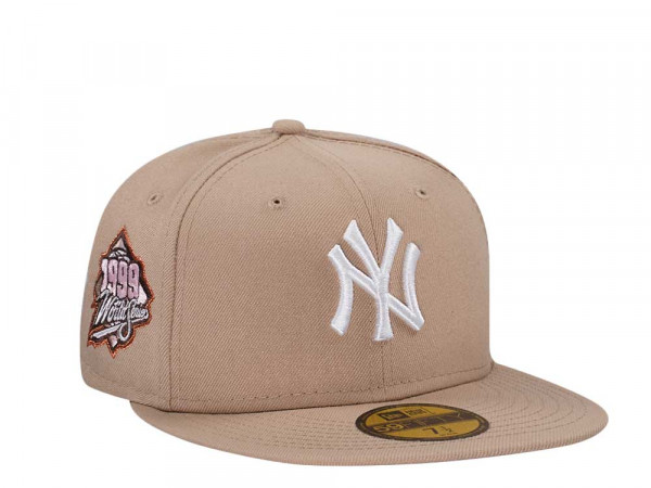 New Era New York Yankees World Series 1999 Camel Pink Edition 59Fifty Fitted Cap