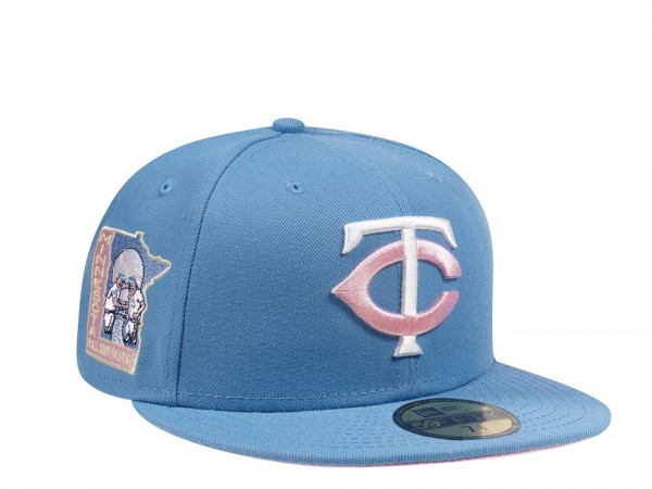 New Era Minnesota Twins All Star Game 1965 Sky Blue and Pink Edition 59Fifty Fitted Cap
