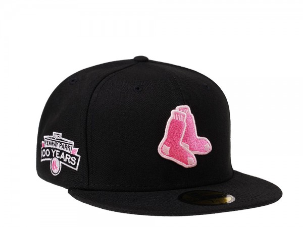 New Era Boston Red Sox 100 Years Fenway Park Black and Pink Edition 59Fifty Fitted Cap