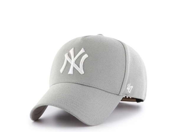 47brand New York Yankees Grey Curved Snapback Cap