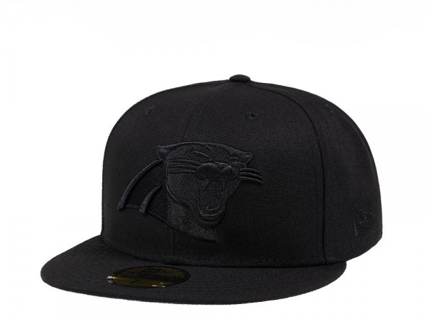 New Era Carolina Panthers Black on Black Edition 59Fifty Fitted Cap