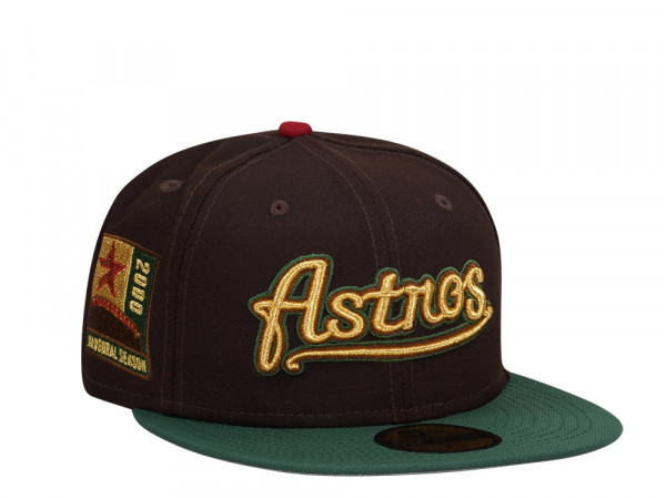New Era Houston Astros Inaugural Season 2000 Burnt Gold Two Tone Edition 59Fifty Fitted Cap