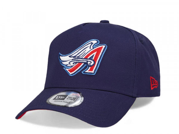 New Era Los Angeles Angels Cooperstown Blue A Frame Snapback Cap