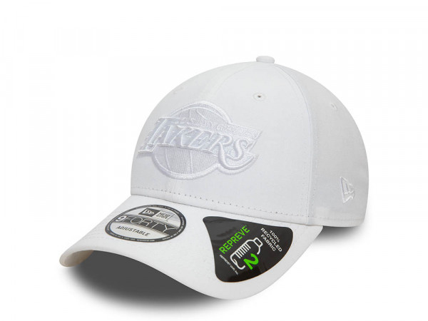 New Era Los Angeles Lakers Repreve Outline White 9Forty Strapback Cap