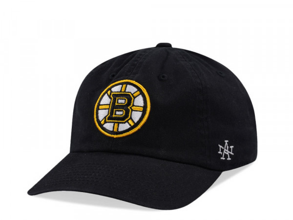 American Needle Boston Bruins Ballpark Black Strapback Cap