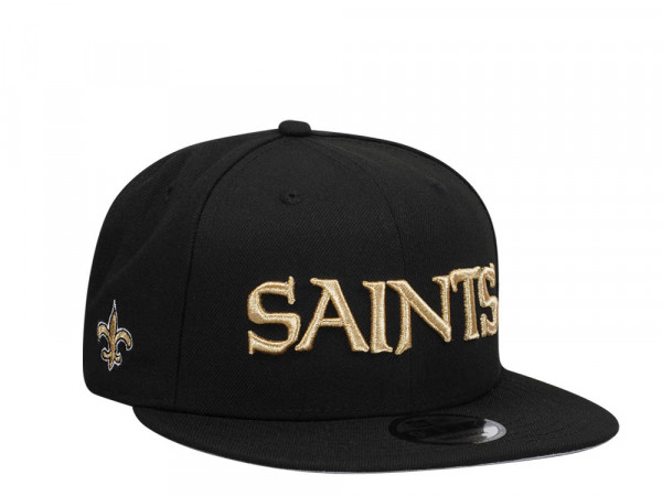 New Era New Orleans Saints Black and Gold Edition 9Fifty Snapback Cap