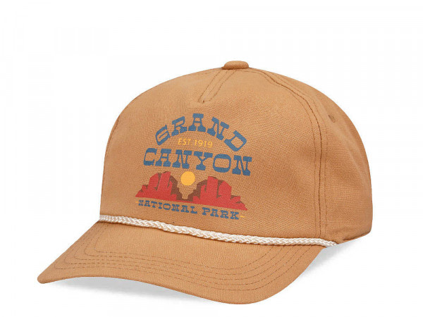 American Needle Grand Canyon NP Canvas Beige Casual Snapback Cap