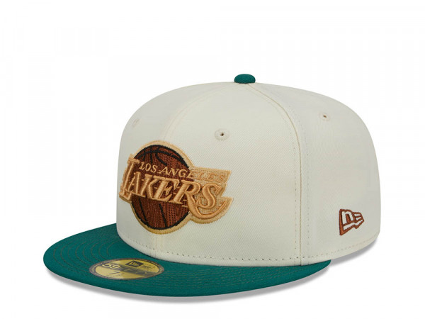 New Era Los Angeles Lakers Stone Two Tone Camp Classic Edition 59Fifty Fitted Cap