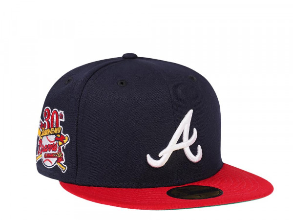 New Era Atlanta Braves 30th Anniversary Two Tone Throwback Edition 59Fifty Fitted Cap