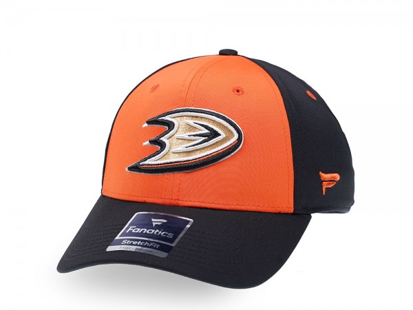 Fanatics Anaheim Ducks Orange Iconic Stretch Fit Cap