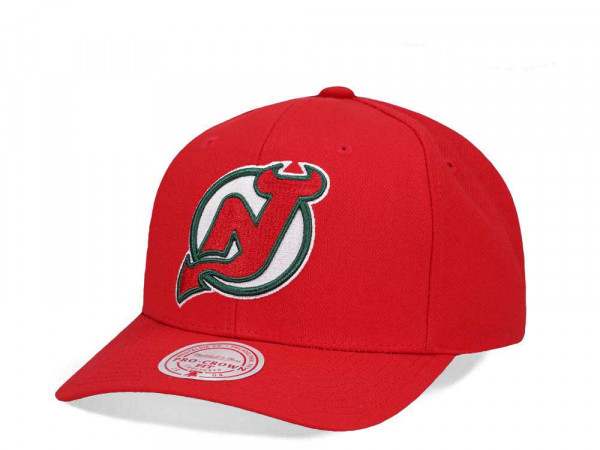 Mitchell & Ness New Jersey Devils Team Ground 2.0 Pro Red Snapback Cap