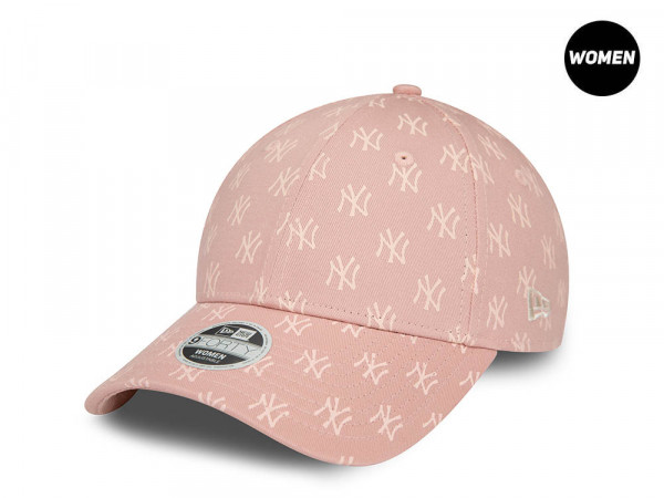 New Era New York Yankees Monogram Pink Womens 9Forty Strapback Cap
