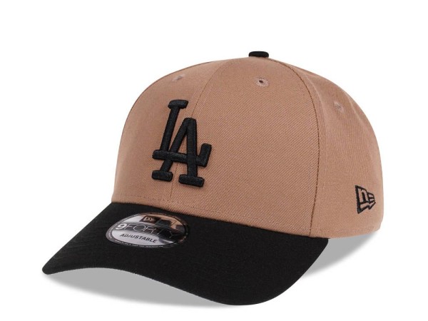 New Era Los Angeles Dodgers Khaki Black Edition 9Forty Snapback Cap