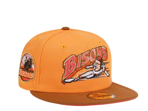 New Era Buffalo Bisons Bourbon Mango Prime Edition 59Fifty Fitted Cap