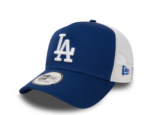 New Era Los Angeles Dodgers League Essential Blue A Frame 9Forty Trucker Snapback Cap