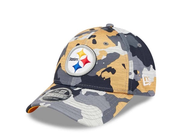 New Era Pittsburgh Steelers NFL Training Camp 22 Camo 9Forty Stretch Snapback Cap