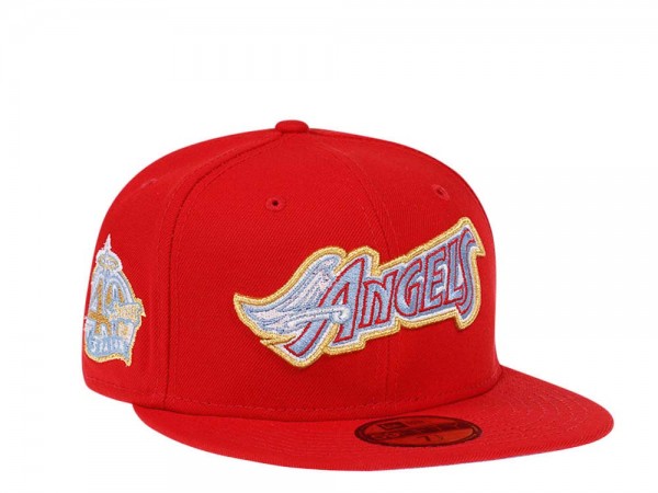 New Era Anaheim Angels 40th Anniversary Bold Gold Edition 59Fifty Fitted Cap