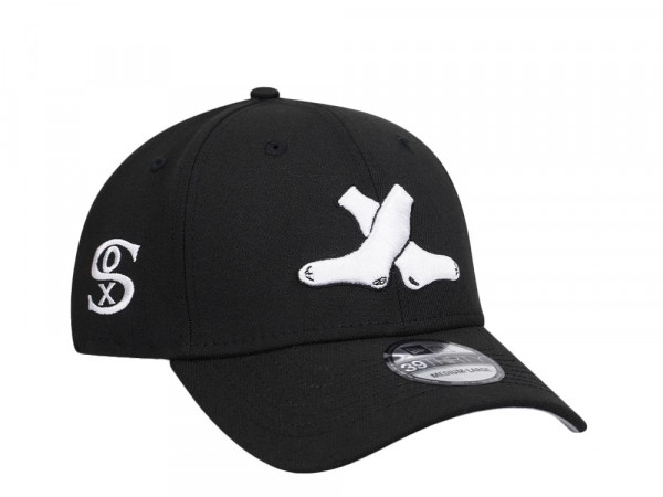 New Era Chicago White Sox Black and White Edition 39Thirty Stretch Cap