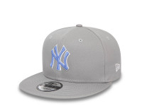 New Era New York Yankees White Outline Grey 9Fifty Snapback Cap
