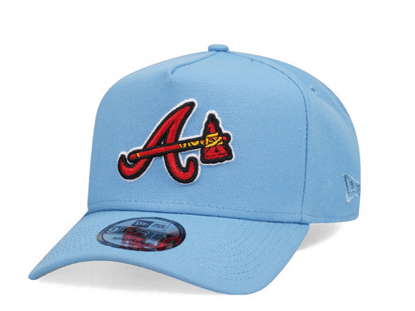 New Era Atlanta Braves Sky Blue Classic Edition 9Forty A Frame Snapback Cap