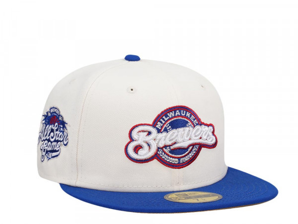 New Era Milwaukee Brewers All Star Game 2002 Cream Prime Two Tone Edition 59Fifty Fitted Cap