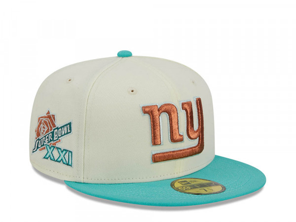 New Era New York Giants Super Bowl XXI Two Tone City Icon 59Fifty Fitted Cap