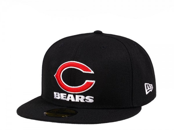 New Era Chicago Bears Black Crimson Collection 59Fifty Fitted Cap