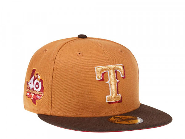 New Era Texas Rangers 40th Anniversary Golden Glove Two Tone Edition 59Fifty Fitted Cap