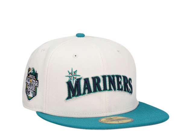 New Era Seattle Mariners All Star Game 2023 Chrome Script Two Tone Edition 59Fifty Fitted Cap