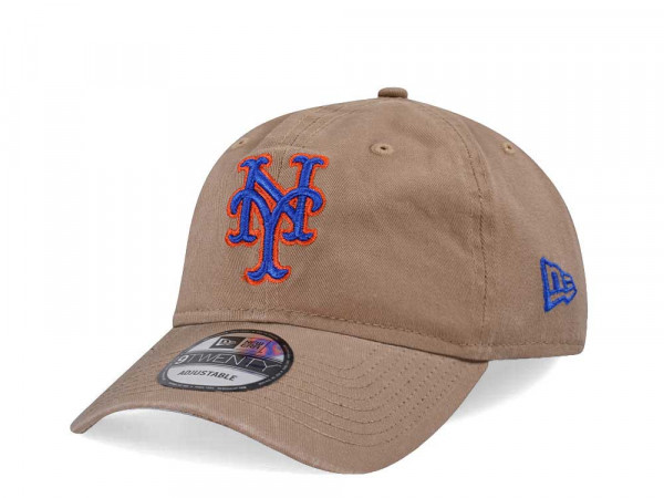 New Era New York Mets Khaki 9Twenty Strapback Cap