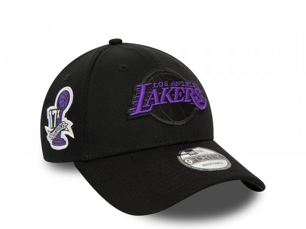 New Era Los Angeles Lakers Champions Black 9Forty Strapback Cap