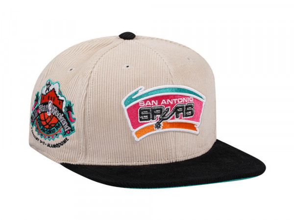 Mitchell & Ness San Antonio Spurs All Star 1996 Two Tone Hardwood Classic Cord Edition Dynasty Fitted Cap