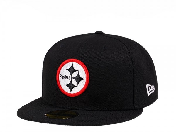 New Era Pittsburgh Steelers Black Crimson Collection 59Fifty Fitted Cap