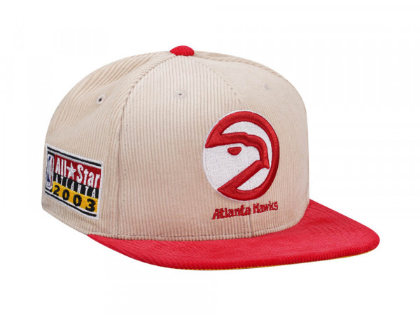 Mitchell & Ness Atlanta Hawks All Star 2003 Two Tone Hardwood Classic Cord Edition Dynasty Fitted Cap