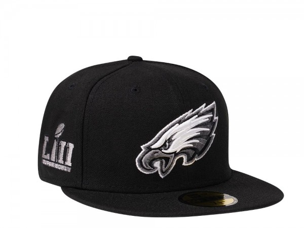 New Era Philadelphia Eagles Super Bowl LII Steel Black Edition 59Fifty Fitted Cap