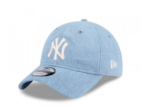 New Era New York Yankees Washed Denim 9Twenty Strapback Cap