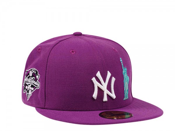 New Era New York Yankees NYC Icons World Series 2000 Grape and Pink Edition 59Fifty Fitted Cap
