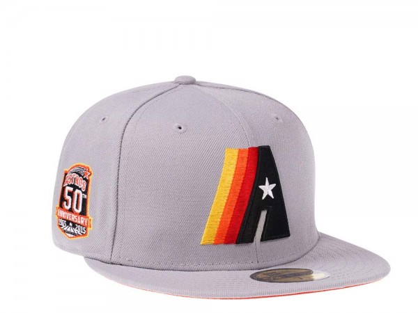 New Era Houston Astros 50th Anniversary Fresh Gray Edition 59Fifty Fitted Cap