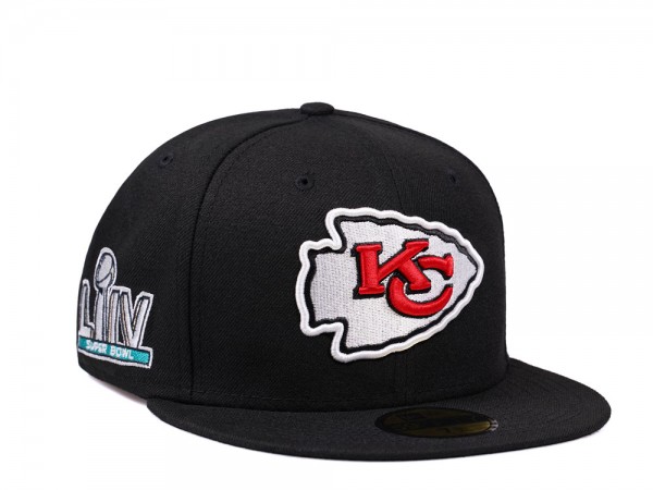 New Era Kansas City Chiefs Super Bowl LIV Black Edition 59Fifty Fitted Cap