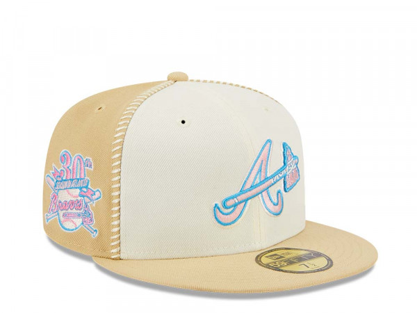 New Era Atlanta Braves Stitch 30th Anniversary Gold Edition 59Fifty Fitted Cap