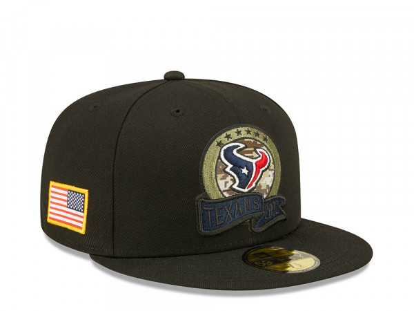 New Era Houston Texans Salute to Service 2022 Fitted 59Fifty Cap