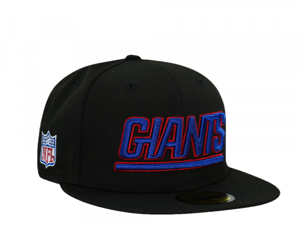 New Era New York Giants Black Throwback Prime Edition 59Fifty Fitted Cap