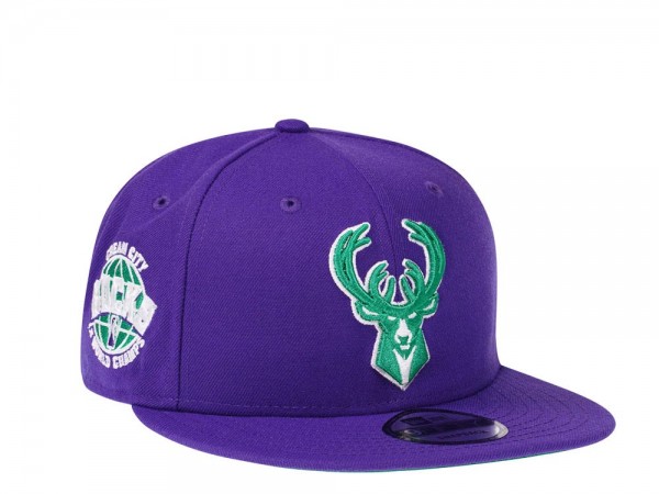 New Era Milwaukee Bucks Purple Flashback Edition 9Fifty Snapback Cap