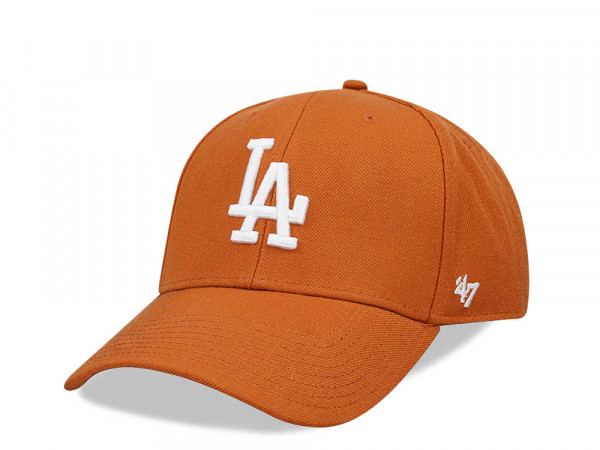 47Brand Los Angeles Dodgers Burnt Orange MVP Snapback Cap