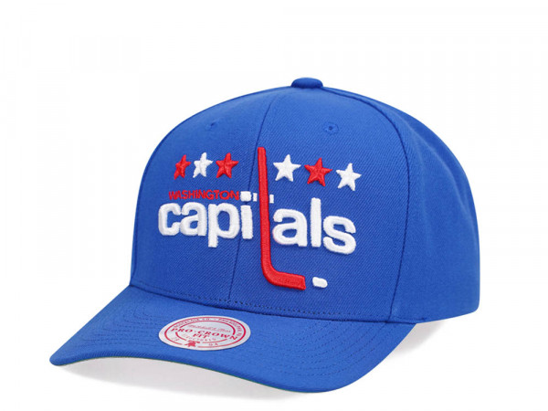 Mitchell & Ness Washington Capitals Team Ground 2.0 Pro Blue Snapback Cap