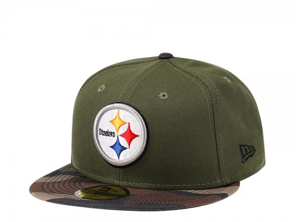 New Era Pittsburgh Steelers Camo Edition 59Fifty Fitted Cap