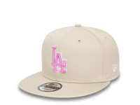 New Era Los Angeles Dodgers White Outline White 9Fifty Snapback Cap