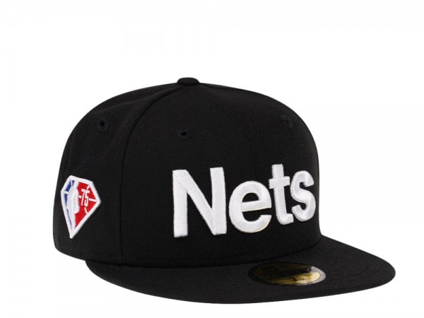 New Era Brooklyn Nets Script Black and Red Edition 59Fifty Fitted Cap